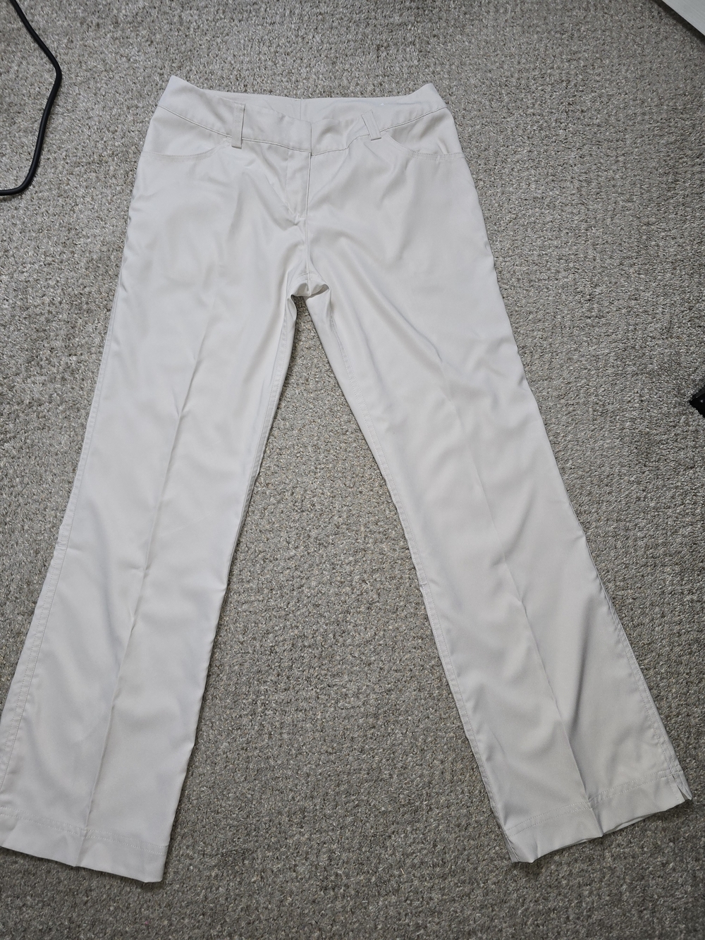 adidas Climalite Women's Cream Straight-Leg Golf Pants Size 6
